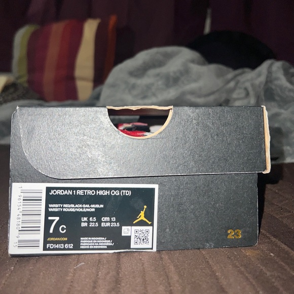 Jordan 1 High lost and found 7c toddler new - Picture 2 of 3